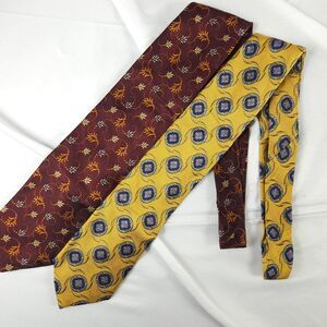Jos A Bank Floral Signature‎ Collection Silk Ties Lot of 2